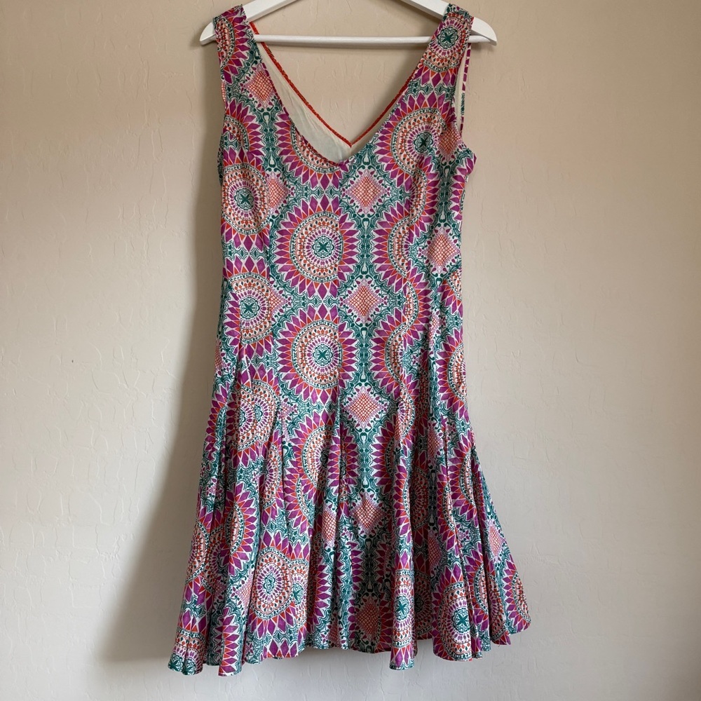 Anthropologie Multicolor Geometric Dress